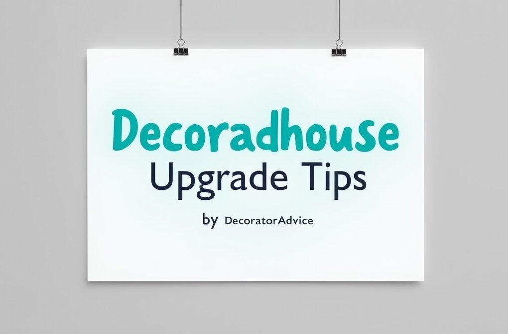 decoradhouse upgrade tips by decoratoradvice