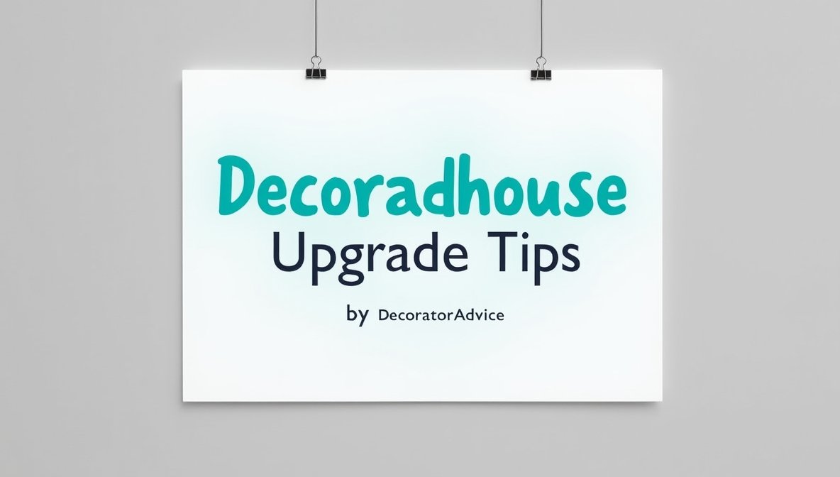 decoradhouse upgrade tips by decoratoradvice
